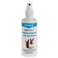 Canina Pharma Petvital Lebensvitamine Nager - 100 ml, essentielle Multivitamine für Kaninchen, Meerschweinchen und Ratten, zur Vorbeugung von Vitaminmangel bei körperlichen Belastungen