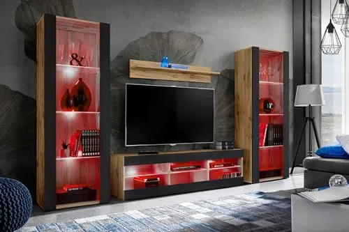 Tivoli Grande Wohnwand Wohnzimmerset von Komodee