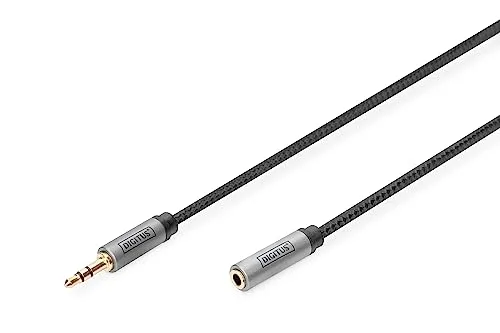 DIGITUS Audio Anschlusskabel 3,5mm Klinke 3,5mm Buchse 3m
