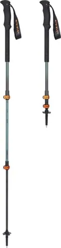 McKINLEY Wanderstock Edda LT – Leichter Teleskopstock - Wanderstöcke, 100 % Carbon für optimale Stabilität und nur 190 g Gewicht. Verstellbar von 105 bis 135 cm, ideal für alle Geländetypen.