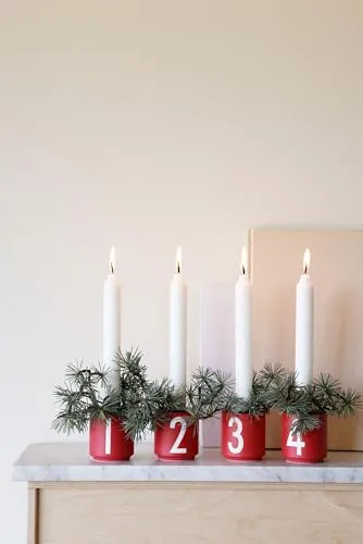 Design Letters Espressotassen 4 Stück | Vatertagsgeschenk für Papa | Rose Espresso Tasse & Espressotasse Porzellan | Ideal als Adventskerzenhalter | Kerzenhalter Adventskranz 50ml