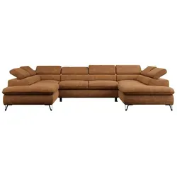MKS MEBLE Sofa U-Form Orange in orange von MKS