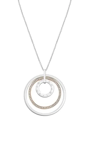 Lotus Style Halskette für Damen, Edelstahl Bicolor 75 cm - Elegante Kette für Damen aus robustem Edelstahl in Silber und Gold – ideal für jede Gelegenheit. Mit 75 cm Länge setzt sie stilvolle Akzente und ist besonders pflegeleicht und hautfreundlich.