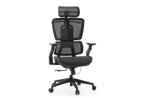 hjh OFFICE Drehstuhl Ergo U2 Pro3, Ergonomischer Bürostuhl mit 4D-Kopfstütze - Hochwertiger Bürostuhl mit modernster Ergonomie, 4D-Kopfstütze und individuell einstellbaren 6D-Armlehnen für optimalen Sitzkomfort und Unterstützung bei langen Arbeitstagen.