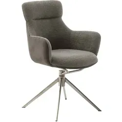 MCA PELION 4 Fuß Stuhl mit Armlehnen in silber von MCA Furniture