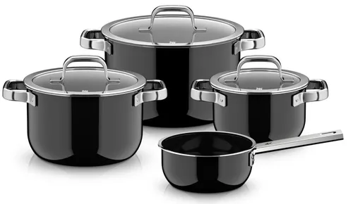 WMF Fusiontec Mineral Pro Topf-Set, 4-teilig in schwarz von WMF