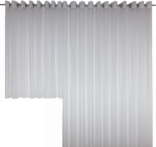 Wirth Vorhang Elly (1 St), Ösen, halbtransparent, Store