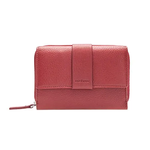 Maitre Unisex Purse Kirschroth Diethilde - Damen-Geldbörsen, stilvolle und praktische Geldbörse mit modernem Design und viel Stauraum für Karten und Bargeld.