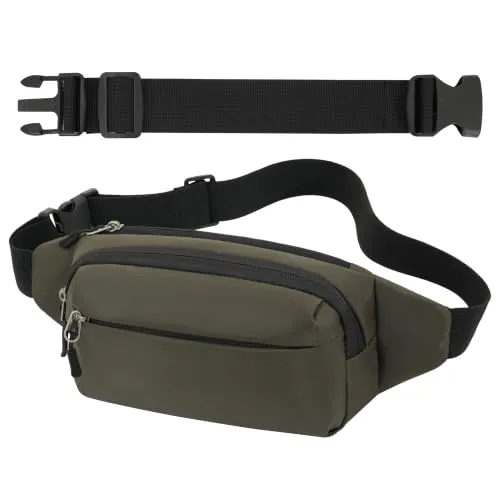 Bauchtasche Gürteltasche Hüfttasche mit Einem 30 cm Verlängerten Gürtel Unisex Modern Umhängetaschen Handytasche für Outdoor Reise Wandern Hundetraining Damen und Herren