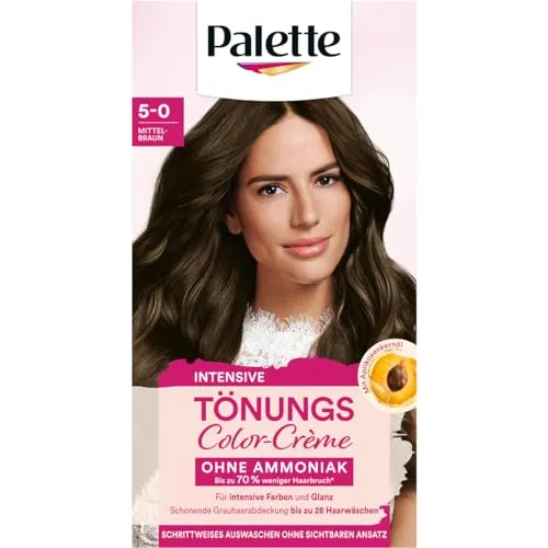 Palette Color Creme Haarfarbe 5-0 mittelbraun