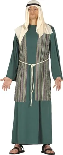 Generique - Hirtenkostüm für Weihnachten Herrenkostüm für Krippenspiel grün-Weiss - L (52-54)