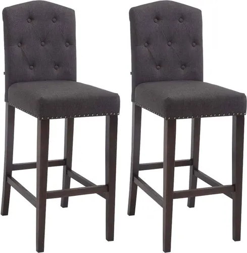 CLP Barhocker Louise 2er Set in silber von CLP