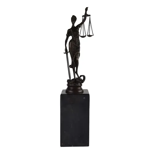 vianmo Skulptur Bronze Lady Justice