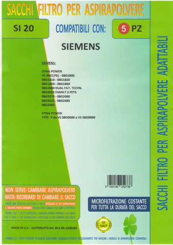 MFSI20 5 Stk Säcke Siemens BSG 8123-266 von Siemens