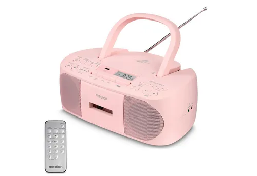 Medion® Boombox LIFE® E65010 - Tragbares Radio mit RDS - Radiosystem mit AM/FM-Tuner und 3 W RMS, tragbar und ideal für unterwegs. Genießen Sie Musik und Nachrichten überall!