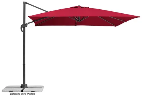 Schneider Sonnenschirm Rhodos Junior rot 270 x 270 cm in rot von Schneider Schirme