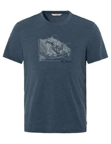 VAUDE Herren Mens Tekoa III T-Shirt - Dark Sea, XXL EU - Funktionsshirt für Bergsport und Alltag, mit geruchshemmenden und schnelltrocknenden Eigenschaften, klimaneutral und umweltfreundlich hergestellt.