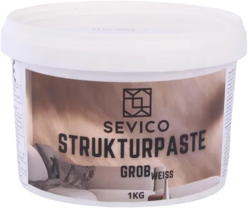 Strukturpaste Weiße 1kg Modellierpaste DIY Modelliermasse GROB Spachtelmasse