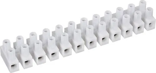 TRU Components Lüsterklemme flexibel: 2.5-6mm² starr: 2.5-6mm² Polzahl: 12 Weiß 1St.