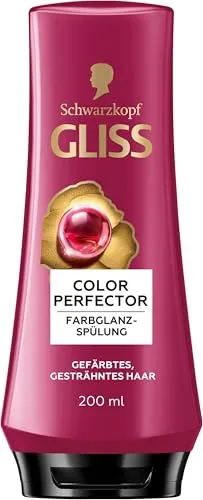 Gliss Haarspülung Damen Color Perfector (200 ml), Farbglanz-Spülung | Schwarzkopf Color Perfector Conditioner pflegt gefärbtes Haar für bis zu 13 Wochen Farbschutz & Haar-Reparatur