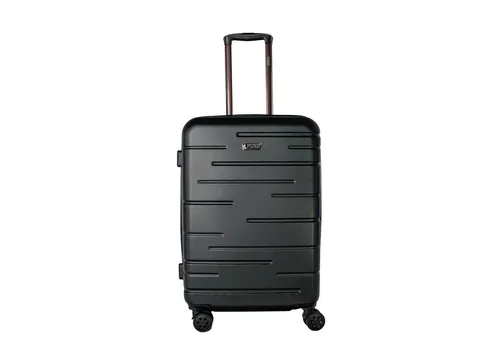 PSNGR Trolley Stripes Trolley M (66 cm) - Erweiterbar mit 4 Rollen - Koffer aus stabilen ABS mit TSA-Zahlenschloss, erweiterbar und ideal für sorgenfreie Reisen. Beidseitige Packmöglichkeiten und 4 drehbare Rollen für mühelosen Transport.