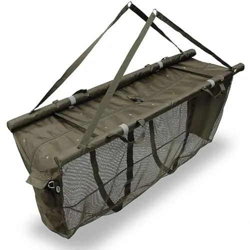 Karpfenangeln Abhakmatte carp craddle Wiegesack Wiegeschlinge 125x35x50cm grün