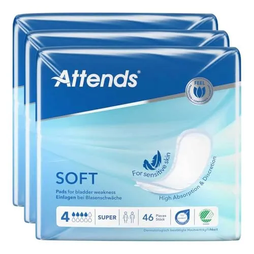 Produktbild Attends Soft 4 super Einlagen anatomisch, 138 St