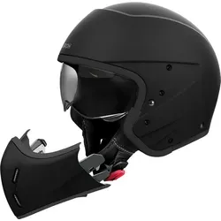 AIROH J 110 COLOR BLACK MATT M Motorradhelm - Leichter Composite Carbon Helm, ECE 2206 zertifiziert für maximale Sicherheit und Komfort beim Fahren.