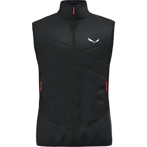 Salewa Ortles Hyb Twr Vest M - Herren Sportjacke in Schwarz, Größe: 52/XL - Sportjacke mit hybrider Bodymapping-Struktur, ideal für Outdoor-Aktivitäten. Ausgestattet mit Reißverschlusstaschen und integriertem Packfach, bietet sie Funktionalität und Stil.
