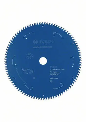 Bosch Professional Kreissägeblatt Expert for Aluminium - 305 x 30 x 2,4 mm, 96 Zähne, maximierte Akkulaufzeit und lange Lebensdauer durch MicroTeQ-Zähne