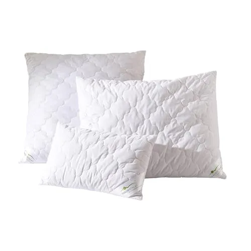 Traumschlaf Nature Kamelhaar Kissen 40x80 cm - Kissen aus 100% Baumwolle und Kamelhaar, temperaturausgleichend und hautsympathisch für optimalen Schlafkomfort.