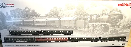 Märklin 42529 H0 Schnellzugwagen-Set Einheitsbauart 1928 bis 1930 Ep.III der DB