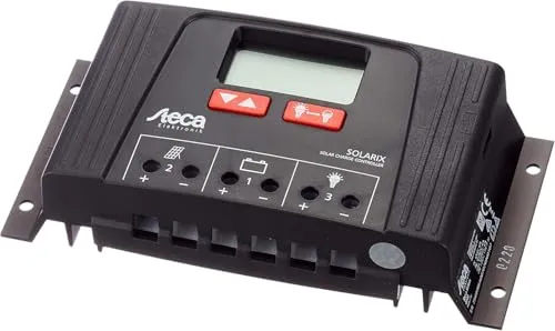 Steca Solarladeregler Solarix 4040 12/24VDC 40A - PWM-Solarladeregler mit 5 Jahren Garantie, bietet professionelle Batterieladestrategie und integrierten Energiezähler für effiziente Solarenergie-Nutzung.