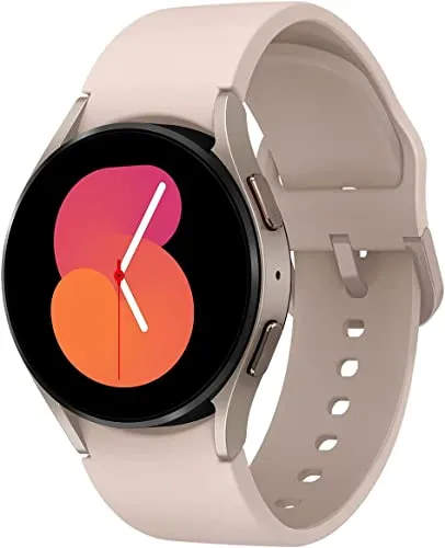 SAMSUNG Galaxy Watch5 40 mm - Pink Gold Smartwatch - Smartwatch mit Wellness- und Fitness-Tracking, 24/7 Gesundheitsüberwachung und 13% mehr Akku. Saphirkristall-Display für erhöhte Bruchfestigkeit und anpassbare Bänder für Ihren individuellen Stil.