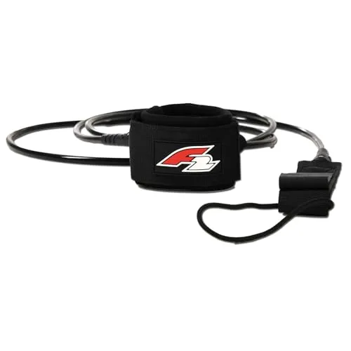 F2 Stand Up Paddling Leash Fuß Straight Leash Schwarz 2024/25
