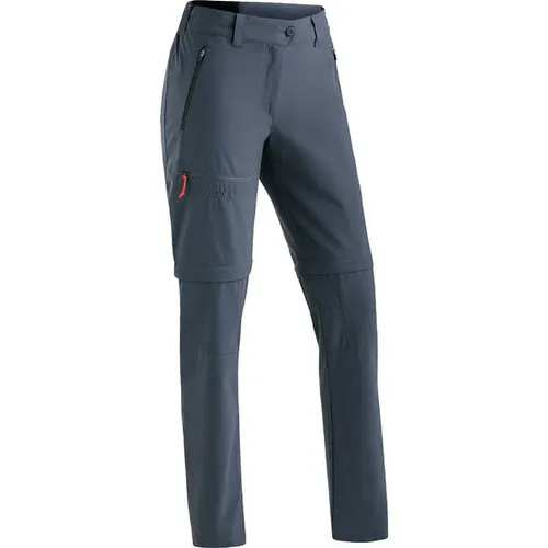 Maier Sports Damen Nata Zip Loop Zip Off Hose XXL in Blau - Wanderhose mit Zip-Off-Funktion, elastischem Material und schnelltrocknender Technologie – ideal für flexible Outdoor-Abenteuer.
