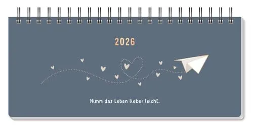 Wochenplaner 2026: Nimm das Leben lieber leicht - Premium-Wochenplaner mit Kalendarium, ideal für eine stressfreie Planung und mehr Lebensfreude in 2026.