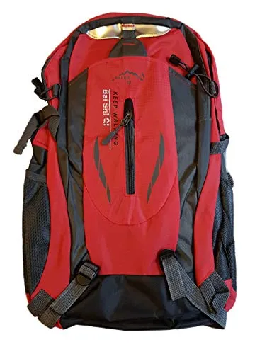 Provance 45L leichter Reiserucksack Wanderrucksack, Multifunktionale Tagesrucksack, Faltbare Camping Trekking Rucksäcke, Utra Leicht Outdoor Sport Rucksäcke Tasche (Rot)