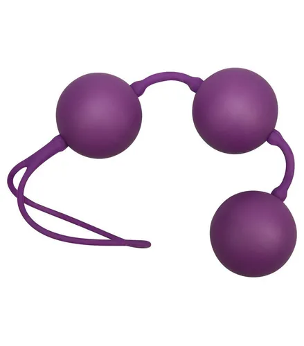 Silikon Liebeskugel Trio 3 Vibroball Balls Orgasmuskugeln Lila 126g