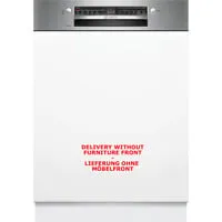 Bosch SMI2HTS08E Serie 2 Geschirrspüler - Teilintegrierter 60 cm Geschirrspüler mit Smart Start für optimierte Stromnutzung und AquaStop für maximalen Wasserschutz. Ideal für moderne Küchen.