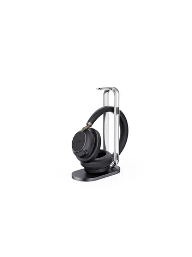 Yealink BH76 Plus Headset mit Ladestation UC Schwarz USB-C/A - Hochwertiges, geräuschisolierendes Headset mit 35 Stunden Gesprächszeit, 5-Mikrofon-Rauschunterdrückung und UC-Zertifizierung für optimale Arbeitsbedingungen.
