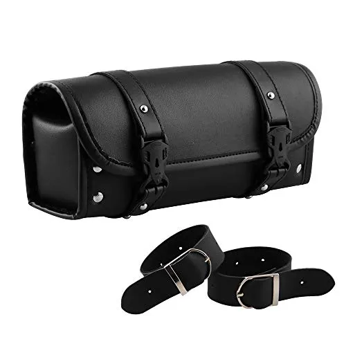 CYSKY Motorrad Werkzeugtasche PU Leder Vorder- und Hintergabel Werkzeugtasche Motorrad Seitentasche für Harley Yamaha, Honda, Kawasaki, Suzuki Motorräder