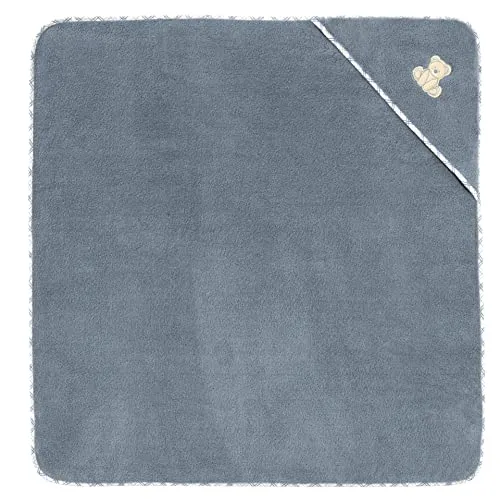 Vossen Kapuzenbadetuch Teddy, Graublau in blau von Vossen