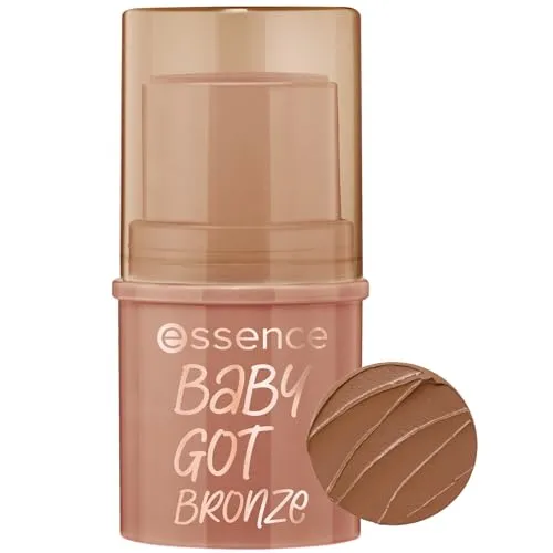 essence baby got bronze bronzing stick 10 cinnamon spice – Cremiger Bronzer für einen sanft gebräunten Look – Leicht zu verblenden – Vegane Kosmetik – 5,5 g