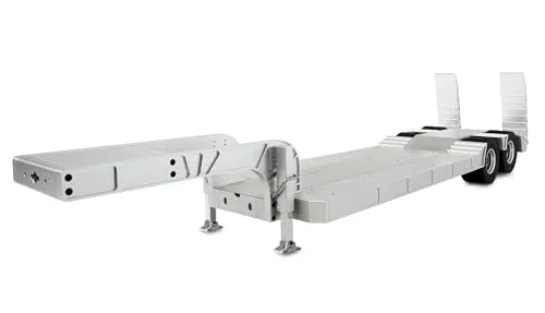 Amewi Tieflader-Sattelauflieger mit Doppelachse aus Aluminium 1:14 KIT, Silber