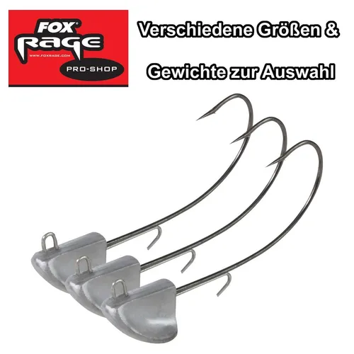 Fox Rage Jigköpfe Stand Up Bigfoot Jigs Jighaken, Größe:25g / Gr. 6/0 3