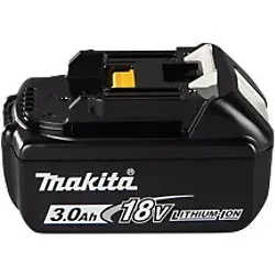 Makita BL1830B Akku 18V 3,0Ah Li-Ion - Zubehör für Elektrowerkzeug, leistungsstarker 3,0Ah Akku für längere Laufzeiten und effizientes Arbeiten.