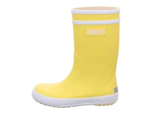 Aigle Lolly Pop 2 Gummistiefel, Gelb, Weiß, 38 EU - Gummistiefel für Kinder, ideal für Regen und Pfützen, aus hochwertigem Naturkautschuk mit bequemen Futter und Reflexstreifen für zusätzliche Sicherheit.