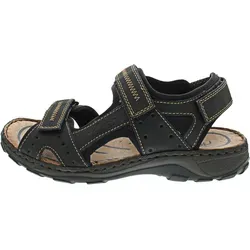 Rieker Antistress Sandale - Wanderschuhe für Herren mit bequemem Lederfußbett, dreifachem Klettverschluss für optimale Passform und flexibler, profilierter Laufsohle.