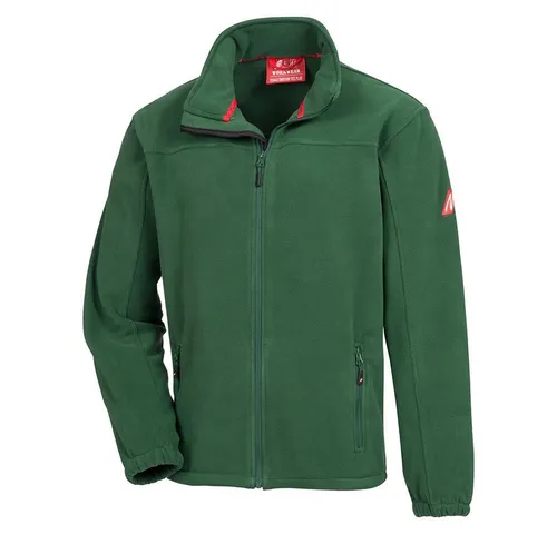 NITRAS® Fleecejacke MOTION TEX PLUS, grün 7040, Größe XL - Arbeits- & Schutzkleidung mit 100% weichem Polyesterfleece für optimale Isolation und Tragekomfort. Ideal als Zwischenschicht, ausgestattet mit YKK®-Reißverschluss und elastischen Einsätzen.